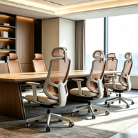 Chaise de bureau moderne et confortable, pivotante, en tissu maillé, réglable en hauteur, pour usage commercial, en vente