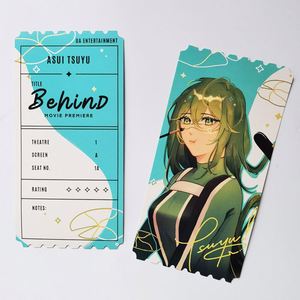 Regalo Corporativo de Lujo con Logotipo Personalizado, Impresión UV Personalizada al por Mayor, Papel Holográfico Brillante de 70x140 mm, Lavable, para Viajes y Cine - Product Image 3