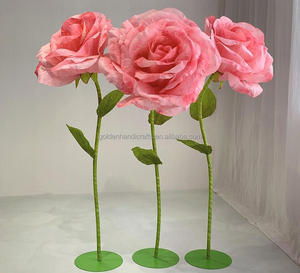 QSLH-351 Offre Spéciale artificielle mariage géant Rose pièce maîtresse fleur fleurs en <span class=keywords><strong>papier</strong></span> pour décor <span class=keywords><strong>de</strong></span> scène <span class=keywords><strong>de</strong></span> mariage - Product Image 6