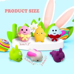 24 PCS <b>Easter</b> Mochi Squishy <b>Toys</b> Stress Relief Squishies <b>for</b> Kids Boys Girls <b>Toddlers</b> Gifts Party Favors <b>for</b> Kids - Product Image 5