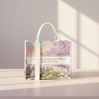 Sac fourre-tout en toile de coton de luxe de haute qualité avec motif lettres et grandes poignées pour le shopping et les sacs cadeaux – Vente en gros