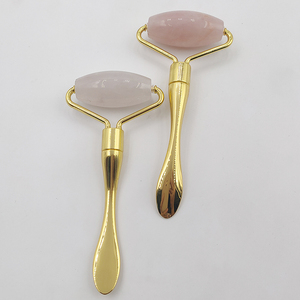 2020 masajeador de belleza 2019 Real de 2 in1 silencioso jade rodillo para la <span class=keywords><strong>cara</strong></span> y el cuello con cuchara de cuarzo de jade rollo de la piel para la piel - Product Image 5