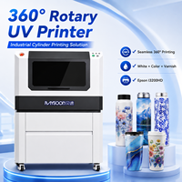 Imprimante jet d'encre cylindrique automatique UV Baysoon Epson I3200HD 8 canaux haute vitesse, machine d'impression rotative à 360° pour bouteilles