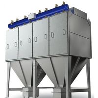 Collecteur de poussière industriel à jet pulsé, écologique, efficacité 99%, en acier inoxydable, taille personnalisée, 220V/380V, alimenté au charbon
