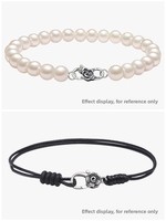 XD P3042 S925 argent sterling rétro vieux collier de perles boucle tête connexion boucle bricolage tressé bracelet boucle