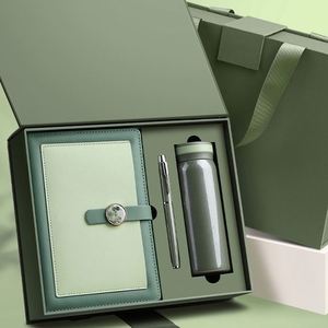 Wholesale Promotional Luxury Business Gifts Items <b>Notebook</b> Pen Vacuum CupSet Personalized Custom Logo Corporate Gift <b>Set</b> - Product Image 2