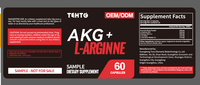Complément alimentaire sportif personnalisé en capsules de L-Arginine et L-Citrulline pour adultes, pour favoriser la récupération et la croissance musculaire