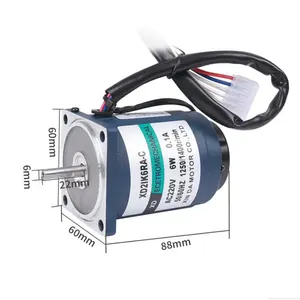 220 V Wechselstrom-Geschwindigkeitsregler 1400 U/min. Hochgeschwindigkeits-Einphasenmotor 6 W Positive und Negative Rotation Miniaturmotor