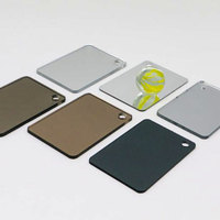 Feuille de plastique acrylique miroir argentée de grande taille personnalisée en gros