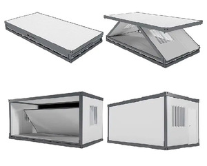 Casas modulares prefabricadas, casa contenedor plegable a la venta en Tailandia, lista para vivir en hoteles hechos de panel sándwich - Product Image 1