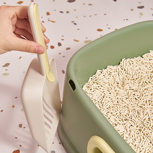 Bac à litière intelligent pour chat, grande capacité, en plastique, avec barrière anti-éclaboussures surélevée, 39x30x16cm - Product Image 3