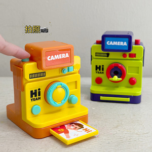 Educational Instant <b>Camera</b> Mini Retro Toy For Children 4-6 Years Old Plastic Model With Photo <b>Print</b> Feature - Product Image 1