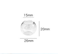 Miniature de poisson ovale transparent en résine, style Art Déco, pour maison de poupée 1/6 1/12, décoration de modèle, rentrée scolaire