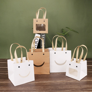 Nhà Máy Trực Tiếp Bán Hàng Sẵn Sàng Cổ Phiếu Dày Vuông Kraft Túi Giấy Cho Vớ Bao Bì Món Quà Sinh Nhật Tote Túi Làm Nghệ Thuật Các Tông - Product Image 4