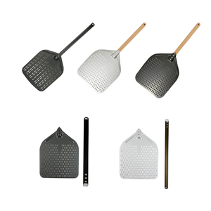 EUREKA Pala para <span class=keywords><strong>Pizza</strong></span> de Bambú con Mango de Aluminio Anodizado, Acero Inoxidable, Tamaños 30/40/60cm, Ecológica para Amantes de la <span class=keywords><strong>Pizza</strong></span> - Product Image 4