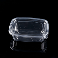 Boîte à charnières en PET transparent pour boulangerie, idéale pour les buffets de petit-déjeuner d'hôtel, croissants, muffins danois, traiteur, emballage à emporter, vente en gros, personnalisation OEM