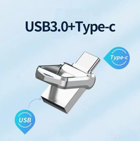 USB Flash Drive tipe-c 3.0 logam, USB Disk kecepatan tinggi dengan harga grosir pabrik