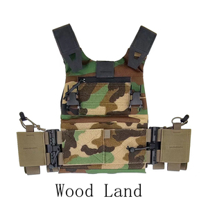 VP-003 Tactical <strong>Vest</strong> FCSK <strong>Molle</strong> System Laser Cut Plate Carrier Lightweight Folding Breathable Portable Hunting - Product Image 4