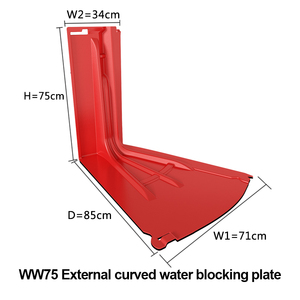 מחסומי הצפה ABS, עם תכונות נגד קורוזיה, משמשים לבקרת הצפות וסיוע באסונות, וגם להבטחת בטיחות בדרכים. - Product Image 2