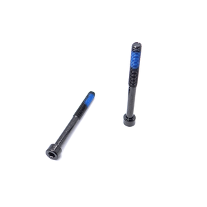 Vis à tête fraisée hexagonale en acier au carbone, zinguée noir, filetage partiel avec Loctite bleu semi-couvrant, fixations personnalisées - Product Image 2