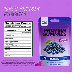Huismerk Bosbessenwei-Eiwit Gummies Eiwitrijk Supplement Voor Spierherstel - Product Image 2