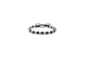 Unisexe 6mm Perle Tissé Bracelet Mixte Obsidienne Magnétique Agate Noire Hématite Oeil de Tigre Bijoux Tendance Plaqué Or <span class=keywords><strong>VIYA</strong></span> - Product Image 5