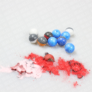 Caja de bolas de pintura de plástico PLA de calibre 0,68 Hualiu no tóxico de alta calidad para juegos de disparos al aire libre - Product Image 4