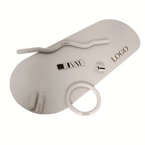 Tappetino in gomma per Pilates con pesi per caviglie, anello in silicone, fascia elastica per yoga - Product Image 1