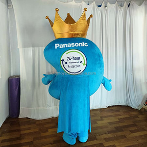 Efun MOQ 1 PC Costume de mascotte Emo Couronne personnalisé professionnel taille adulte, Costume de mascotte Emoticon ambulant à vendre - Product Image 2