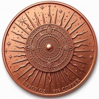 Pièce de collection médiévale Paladin en cuivre fin .999 de 1 oz, médaillon commémoratif personnalisé avec portrait de guerrier dragon, vente en gros