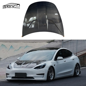 Modello 3 IMP stile di alta qualità in fibra di carbonio motore cofano motore cofano per Tesla <span class=keywords><strong>Model3</strong></span> - Product Image 1