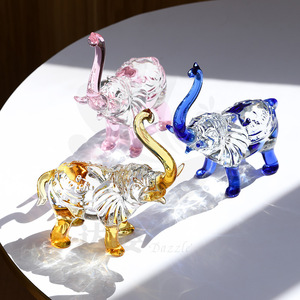 Crystal Glass <b>Elephant</b> Figurine Colorful Home Decoration Collection <b>Gift</b> - Product Image 4
