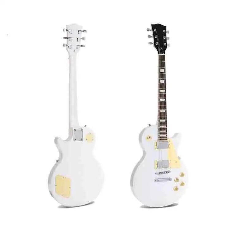 Guitarra elétrica personalizada barato OEM 2024, corpo em mogno estilo LP, guitarra elétrica para venda barata