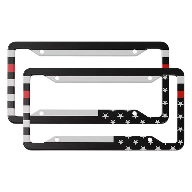 European and American universal size UV printing custom design frame racing car decorative license plate frame