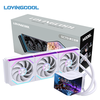 Refroidisseur d'eau AIO LOVINGCOOL Super Screen Liquid Cooling RGB 360 mm avec dissipateur thermique, papier peint dynamique surdimensionné, refroidissement du processeur pour ordinateur de jeu