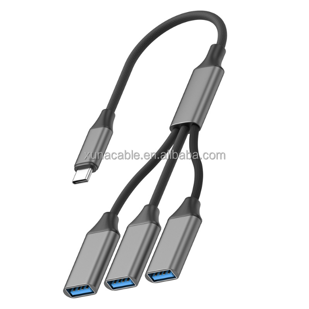 USB C 3.0 Male to USB 3.0 Female HUB Multi Port Adapter Extension Cable Laptop High Speed Charging Data Transfer Cable