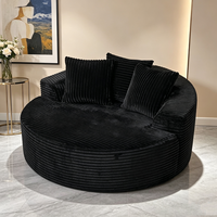 Canapé en tissu velours côtelé de qualité supérieure, compressé et emballé sous vide, idéal pour salon, hall d'hôtel et mobilier sur mesure