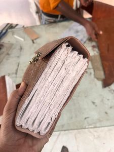 Couverture de cahier A5 pur coton imprimé, faite à la main, conception personnalisée, couverture en tissu, couture à la selle, meilleur prix de gros, couture à fil - Product Image 3