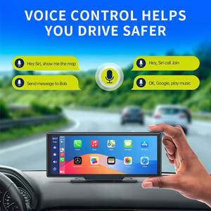 10.26 ''ips màn hình cảm ứng Carplay Android Auto Car Stereo đa phương tiện MP5 Máy nghe nhạc, 4K phía trước và phía sau kép Dash Cam cho xe tải - Product Image 2