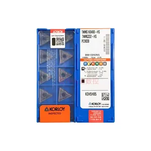 De carburo de tungsteno inserto korloy tnmg 220404 160404/08 triangulaires inserto