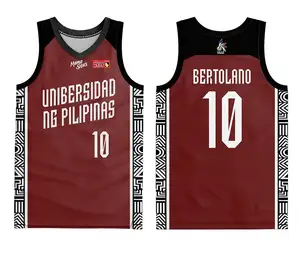 Fabrikdirektverkauf Thl Up Fighting Maroons 2024 Universität der Philippinen vollsublimiertes individuelles Volleyballtrikot