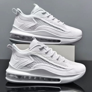 Chaussures de course légères à semelle épaisse pour hommes, respirantes, en maille, tendance, décontractées, polyvalentes - Product Image 2