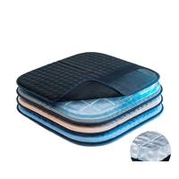 Coussin de siège rafraîchissant en gel pour l'été et tapis rafraîchissant pour voiture et chaise de bureau - Tapis de glace portable et imperméable pour le camping avec hydrogel respirant