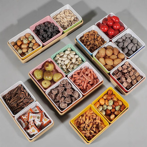 KTV bar snack platter, melamine foot massage parlor dessert and fruit <b>plate</b>, commercial dried fruit and snack combination - Product Image 2