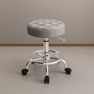 Sillón de Estética para Uso Doméstico <span class=keywords><strong>Silla</strong></span> Elevable y Giratoria Taburete de Trabajo Grande para Peluquería <span class=keywords><strong>Silla</strong></span> Giratoria para Recepción de Salón de Belleza - Product Image 4