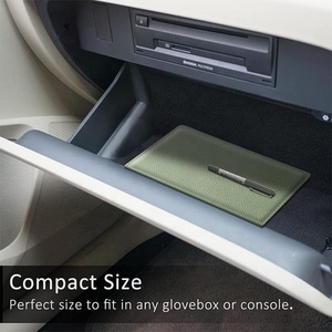 Long PU Leather Large Car Registration and Insurance Card Clip Vehicle Box Card Organizer ID Clip Wallet - Product Image 4