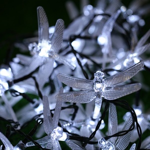 Guirlandes solaires d'extérieur IP65 étanches en plastique en forme de libellule, 8 modes d'éclairage, pour jardin, mariage, Noël, patio, décoration de fêtes - Product Image 3