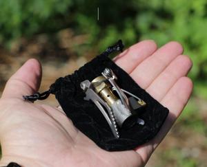 เตาแก๊สพกพาขนาดเล็กสำหรับแบ็คแพ็ค น้ำหนักเบา เตาแก๊สพกพาสำหรับตั้งแคมป์ เตาพกพาสำหรับเอาตัวรอดกลางแจ้ง เตาปิกนิกพกพา - Product Image 1