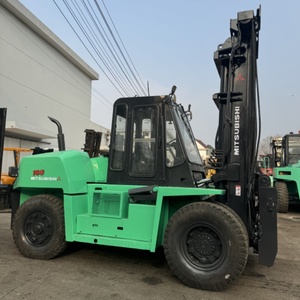 Used Mitsubishi FD160 16Ton diesel engine 2 stages mast with side shift 4.5m high Forklift Made in Japan Price of Sale - Product Image 3