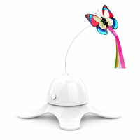Jouet pour chat électrique en forme de papillon, jouet interactif qui bat des ailes pour chats et chatons d'intérieur